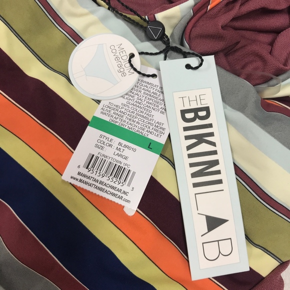 Bikini Lab Junior's Funky Town Cut-Out One Piece L - Picture 4 of 5